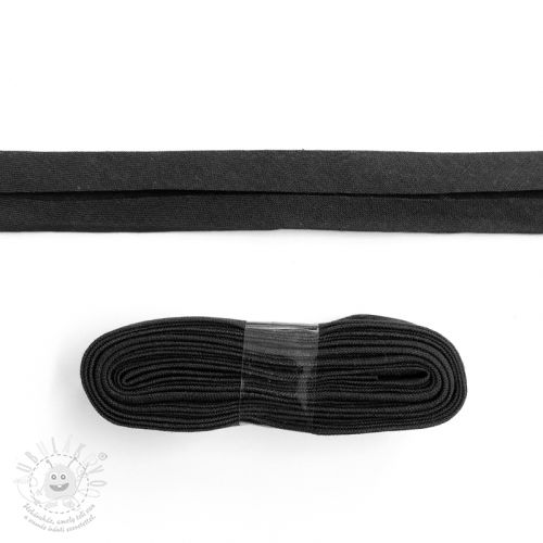 Lemovací proužek bavlna - 3 m black