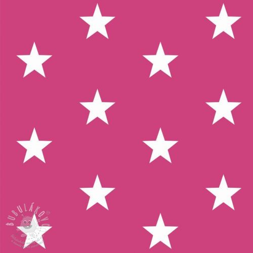 Bavlněná látka Stars pink