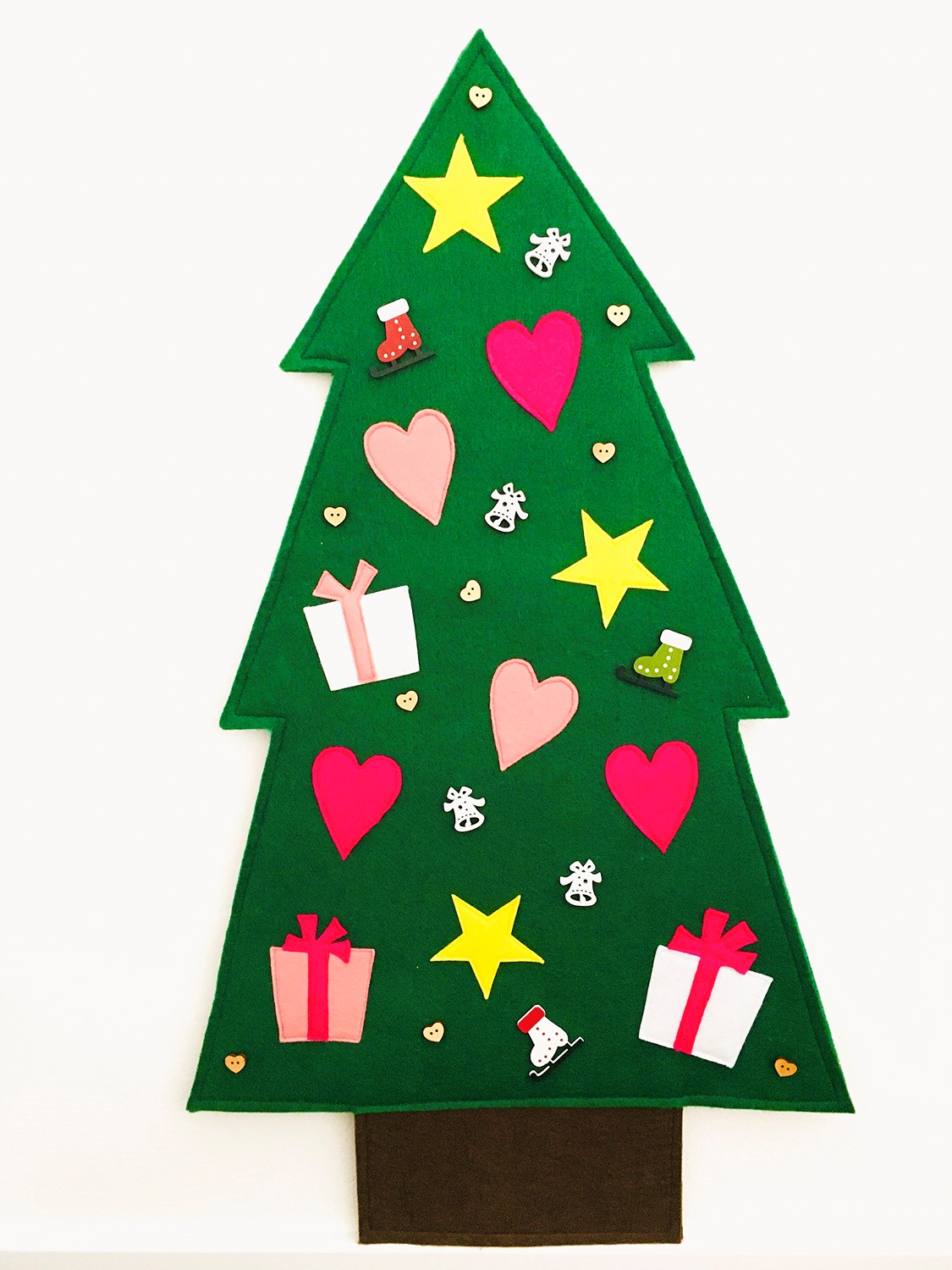 Ako ušiť - Adventný kalendár (vianočný stromček)