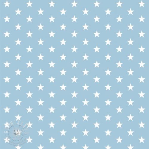 Bavlněná látka Petit stars light blue