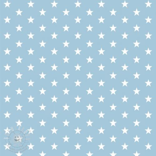 Bavlněná látka Petit stars light blue