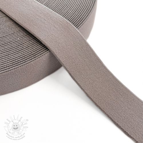 Levně Guma hladká 3 cm taupe