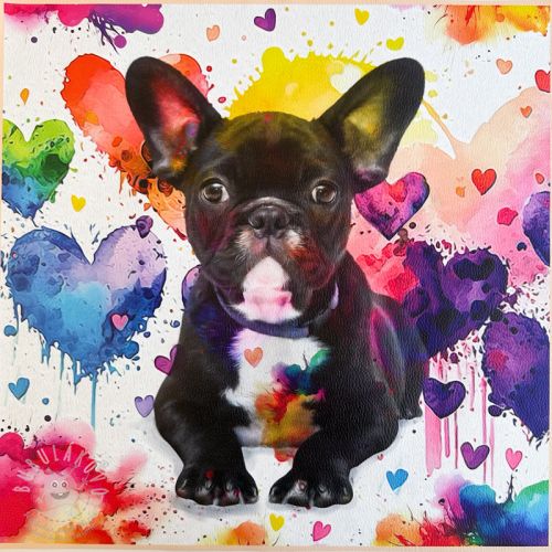 Levně Umělá kůže KARIA French Bulldog PANEL