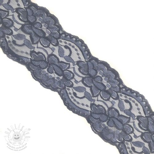 Krajka Blossom dark grey