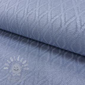 Pletenina jacquard Diamond baby blue