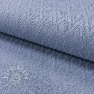 Pletenina jacquard Diamond baby blue