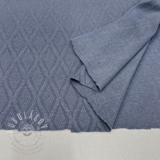 Pletenina jacquard Diamond baby blue