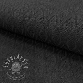 Pletenina jacquard Diamond black