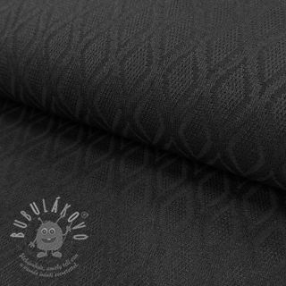 Pletenina jacquard Diamond black