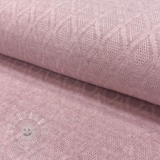 Pletenina jacquard Diamond light pink
