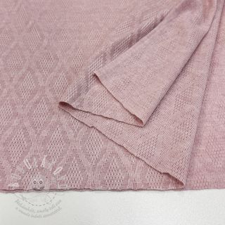 Pletenina jacquard Diamond light pink