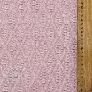 Pletenina jacquard Diamond light pink