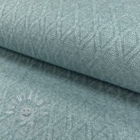 Pletenina jacquard Diamond ocean blue