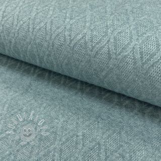 Pletenina jacquard Diamond ocean blue