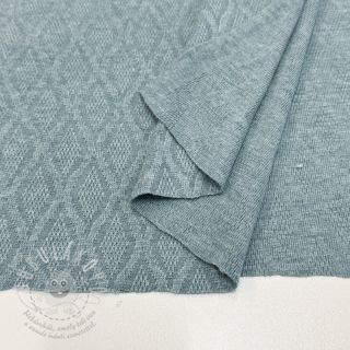 Pletenina jacquard Diamond ocean blue