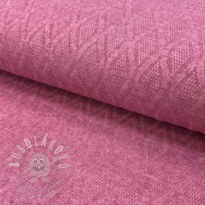 Pletenina jacquard Diamond pink