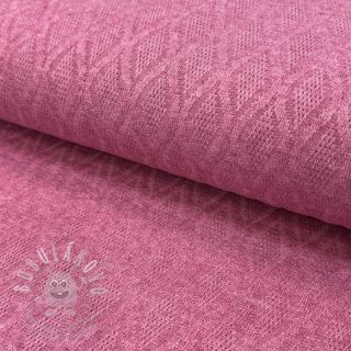 Pletenina jacquard Diamond pink