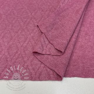 Pletenina jacquard Diamond pink