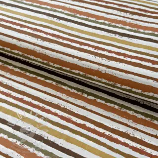 Bavlněná látka Small stripes Snoozy brick