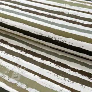 Bavlněná látka Big stripes Snoozy taupe