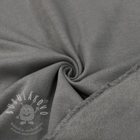 Teplákovina počesaná dark grey