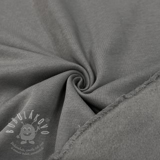 Teplákovina počesaná dark grey