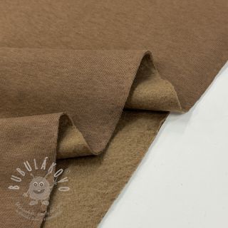 Teplákovina počesaná dusty brown