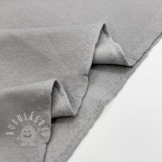 Teplákovina počesaná mouse grey