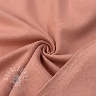 Teplákovina počesaná faded coral