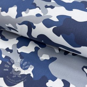 JEANS DENIM STRETCH Camouflage blue