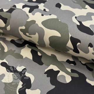JEANS DENIM STRETCH Camouflage grey