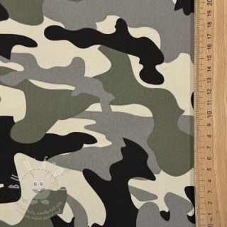 JEANS DENIM STRETCH Camouflage grey