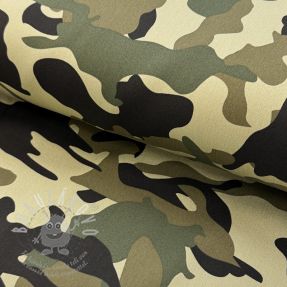 JEANS DENIM STRETCH Camouflage camo green