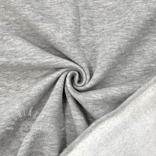 Teplákovina počesaná MELANGE light grey