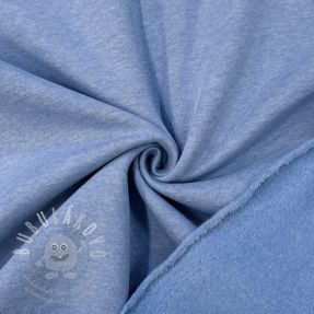 Teplákovina počesaná MELANGE light jeans