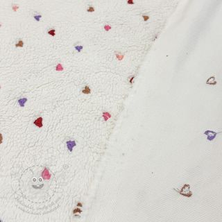 Kabátovina TEDDY Tossed hearts multi