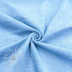 Manšestr 6W WASHED STRETCH light blue