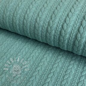Pletenina jacquard Cably dark green
