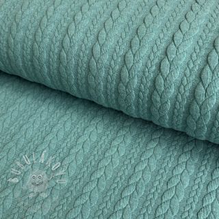 Pletenina jacquard Cably dark green