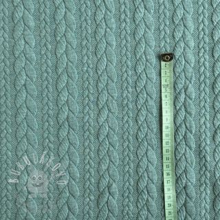 Pletenina jacquard Cably dark green
