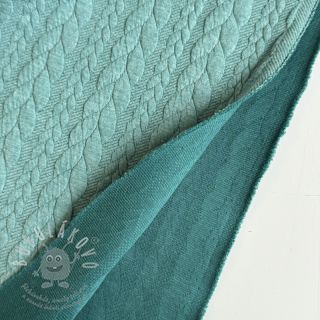 Pletenina jacquard Cably dark green