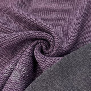 Kabátovina DOUBLE FACE WITH JERSEY violet