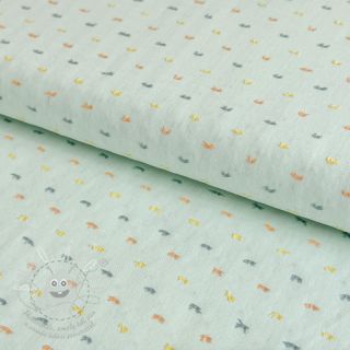 Bavlněná látka DOBBY Patch light mint