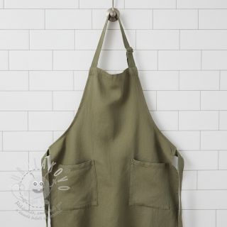 Len předepraný dark moss green