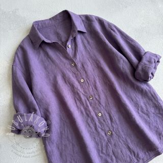 Len předepraný STONEWASHED PREMIUM lavender