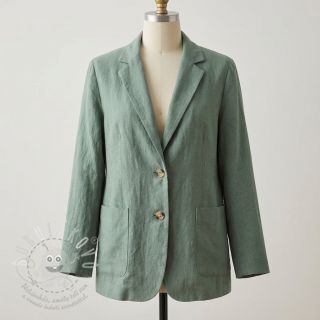 Len předepraný STONEWASHED PREMIUM dark mint