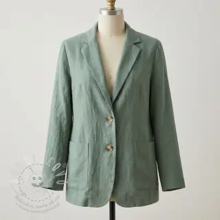Len předepraný STONEWASHED PREMIUM dark mint