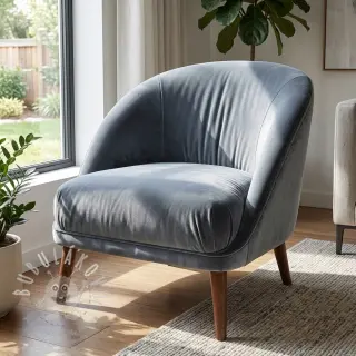 Samet VELVET PREMIUM blue grey