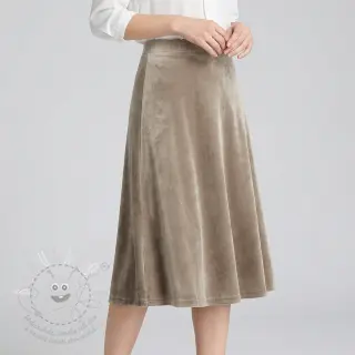 Samet VELVET STRETCH taupe