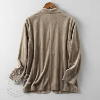 Samet VELVET STRETCH taupe